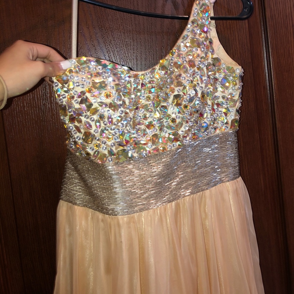 Gold formal dress